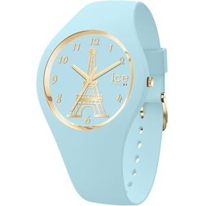 Ice-Watch - ICE cocorico Eiffel tower Light blue - Blauw meisjeshorloge met siliconen band - 023245 (Klein -)