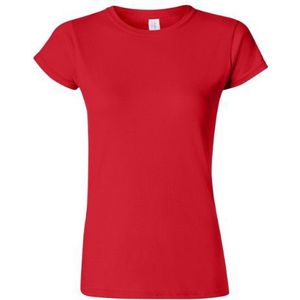 GILDAN T-shirt voor dames (2 verpakking), Rood, S