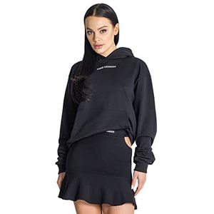 Gianni Kavanagh Zwarte zoom oversized hoodie met capuchon, sweatshirt, Gr. L, blue, L