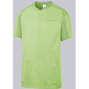 BP 1739-435-78-2XL Unisex Comfort-Tunica, 1/2 mouwen, piqué-inzetstukken en armliftsysteem, 180,00 g/m² stofmix, lichtgroen, 2XL