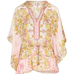 Mint & Mia Blouse licht, zijdeachtig materiaal, Meerkleurig, 42