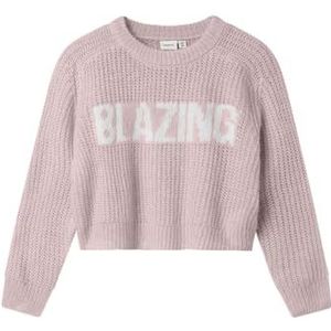 Name It - Nkfkerda Ls Short Knit - Gebreide Trui - Burnished Lilac