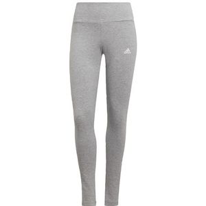 adidas ESSENTIALS HIGH-WAISTED LOGO LEGGINGS Leggings dames, medium grey heather/white, S