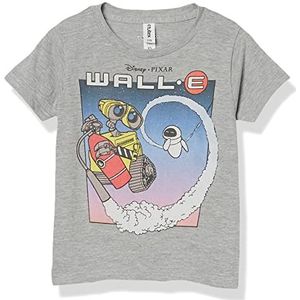 Disney Pixar Wall-E - Walle and Eve in Space Boys Crew neck T-Shirt Heather grey 104