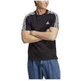 adidas Essentials Single T-shirt met korte mouwen, Black/White, XL