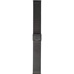 Morellato Uniseks armband uit de Easy Click Estia-collectie van Milanees staal - A02X0549591, Zwart, 14mm, milanees shirt