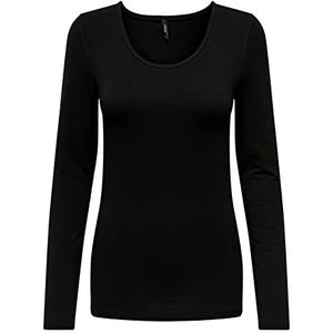 ONLY Damesshirt met lange, Zwart/Pack: 2 Black, XS