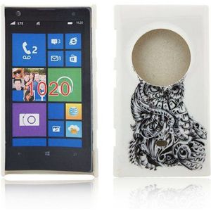 Nokia Lumia 1020 Hard Case MAORI Uil Design Bescherming Mobiele Telefoon Hoes Case Tas Etui Bumper Thematys®