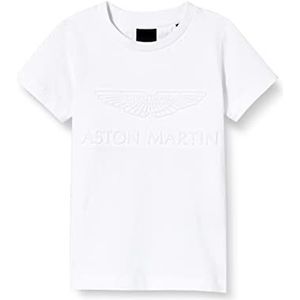 Hackett London AMR Emboss Tee T-shirt voor jongens, Wit, 24 Maanden