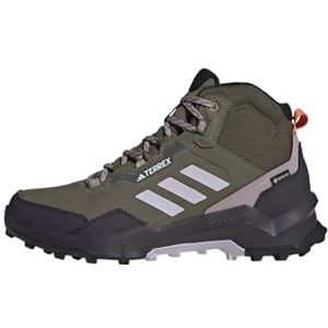 adidas Terrex Ax4 Mid Gore-tex wandelschoenen voor dames, Olive Strata Silver Dawn Vijg, 39 1/3 EU