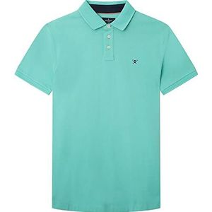 Hackett London Poloshirt met zwemrand voor heren, Aqua, M