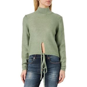 Trendyol Regular sweater voor dames, rechte lange mouwen, turquoise, L