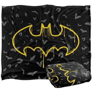BATMAN Silky Touch Super Zachte Sprei Deken, 152 x 127 cm
