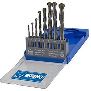Krino 03070203 toppen Superior voor muur en beton, set 8 stuks, staal, 3 tot 12 mm