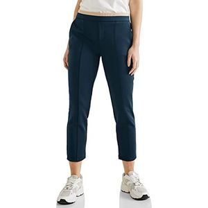 Street One Joggingbroek voor dames, Night Splash Blue, 40W x 28L