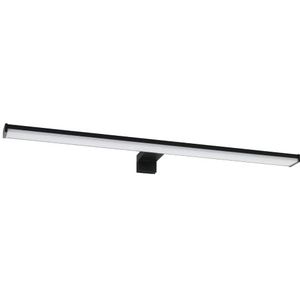 EGLO LED spiegel verlichting Pandella 2, 1-lichts badkamer lamp met clip, badkamerlamp van aluminium en kunststof in zwart en wit, IP44 badkamerverlichting neutraal wit, L 60 cm