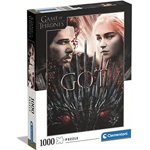 Clementoni Game of Thrones Thrones-1000 Made in Italy, 1000 stukjes, tv-serie, beroemde puzzelfilms, plezier voor volwassenen, meerkleurig, medium, 39651
