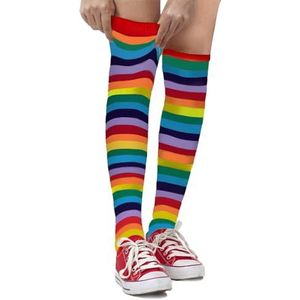 Dress Up America Katoenen Gestreepte Sokken Voor Kinderen - Gestreepte Kniekousen Voor Meisjes En Jongens | Tieners - Stijlvol En Comfortabel