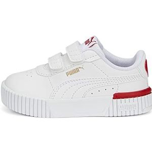 PUMA CARINA 2.0 RED THREAD V INF - Sneakers Zuigelingen Meisjes, PUMA WHITE-FOR ALL TIME ROD-PUMA Goud, 22