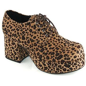 Ellie Shoes Platform voor heren, Luipaard, Large