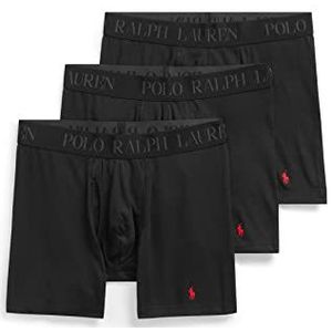Ralph Lauren Boxershorts voor heren, verpakking van 3 stuks, Polo Zwart/Rl2000 Rood Pp, S