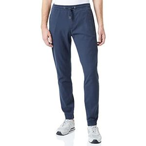 s.Oliver Heren: joggingbroeken van keperstof, diepblauw, S