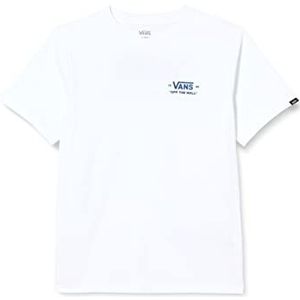 Vans Essential T-shirt voor kinderen, uniseks, wit-indigo, 8-10 jaar
