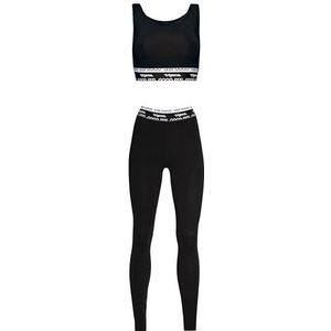 TRIGEMA Sportset bestaande uit sportbustier en sportlegging, zwart, XL