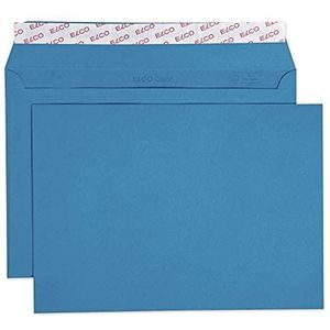 Elco 24084.33 Color Box met deksel en 250 enveloppen/verzendtas, zelfklevende sluiting, C5, 100 g, koningsblauw, venster: nee