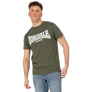 LONSDALE - Fulwood - T-shirt - Olijfgroen/Wit