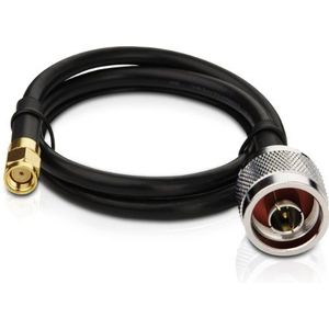 TP-Link TL-ANT200PT 0,5m RP-SMA Black Coaxiale kabel - coaxiale kabels (RP-SMA, 0,5 m, mannelijk/vrouwelijk, zwart, 50 ohm, -10-60 °C)