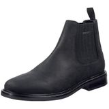 GANT - Kuitlaarzen - Zwart - Glad Leer - Blokhak