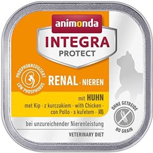 Animonda Integra Protect nierwarmer, katten, nat voer bij niermatige dosering, met kip, 16 x 100 g