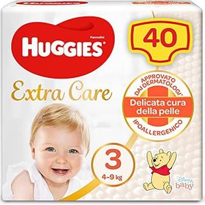 Huggies Extra Care luiers, maat 3 (4-9 kg), 40 stuks