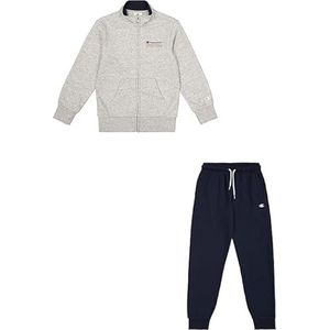 Champion Legacy Graphic Sweatsuit met volledige rits voor jongens, Grijs (EM021), 3-4 jaar