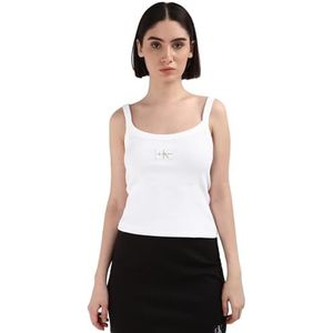 Calvin Klein Tanktop voor dames, Wit (helder wit), XXL