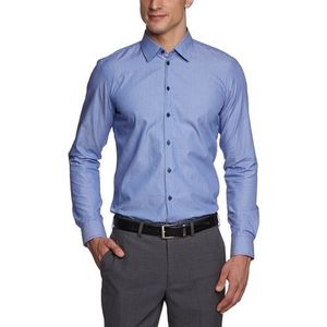 Strellson Premium heren businesshemd Slim Fit 11002597 Quentin-C, blauw (223), 43