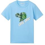 TOM TAILOR Jongens kinderen T-shirt met dino-print, 22501 - Japanse hemel, 128/134 cm