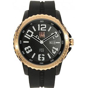Light Time Analoog digitaal horloge voor heren, automatisch, met niet-toepasbare armband, S7203712, Meerkleurig, Strepen