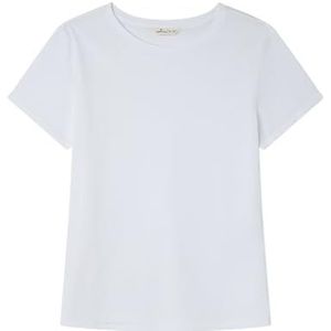 SPRINGFIELD T-shirt voor dames, standaard wit, S
