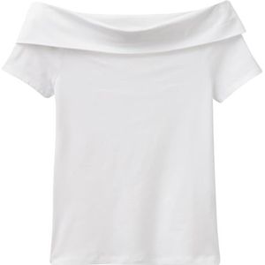 United Colors of Benetton T-shirt dames, Wit, XS