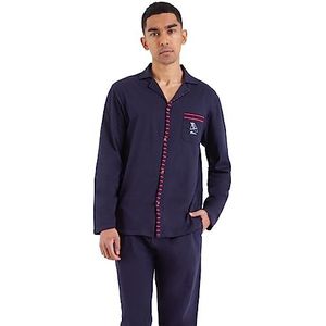 ATHENA Pijama-set voor heren, rood/marineblauw gestreept, XXL