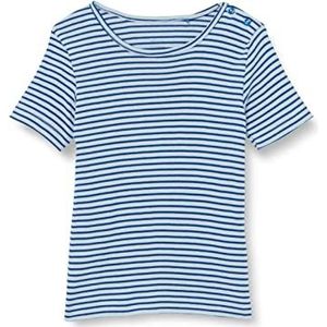 Noa Noa miniature Jongens Boy Basic Gestreept T-shirt, Art Blue, 9 Maanden