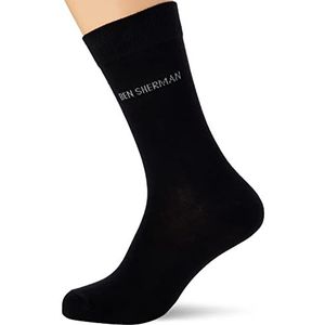Ben Sherman Heren HEDGEHUNTER Plain 3 sokken, zwart (zwart Pka), 7-10 (Fabrikant maat: 7-11), Zwart, One Size