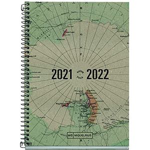 Miquelrius - Schoolkalender 2021-2022, actief formaat 11,7 x 17,4 cm, dagpagina, gerecyclede kaart, Spaanse taal