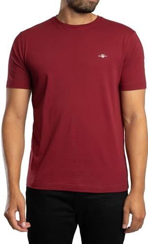Gant - Bedrukt Archief Schild - T-shirt - Rood - Korte Mouw
