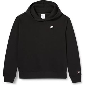 Champion Legacy Legacy Basics G - Ultralight Powerblend fleece sweatshirt met capuchon, zwart, 7-8 jaar meisje FW23, Nero