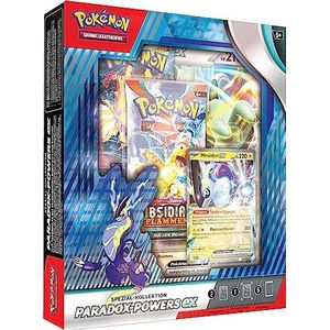 Pokémon - Verzamelkaartspel: speciale collectie Paradox-Powers-ex – exclusief bij Amazon (2 dubbelzeldzame holografische kaarten, 1 oversized kaart en 5 boosterpacks)