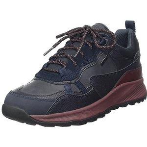 Geox U Terrestre B ABX C Sneakers voor heren, Navy Bordeaux, 41 EU