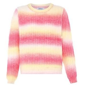 Sidona Damestrui met ronde hals en kleurverloop, acryl, roze, geel, meerkleurig, maat XL/XXL, roze, geel, meerkleurig, XL
